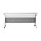 Emma and Oliver Griffin Heavy-Duty Flip Top Training Table with Nesting Design, Privacy Panel, Y-Legs, Tabletop, Metal Frame